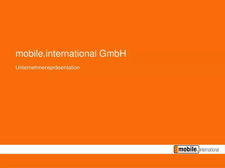 mobile international gmbh