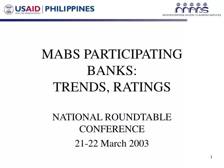 mabs participating banks trends ratings