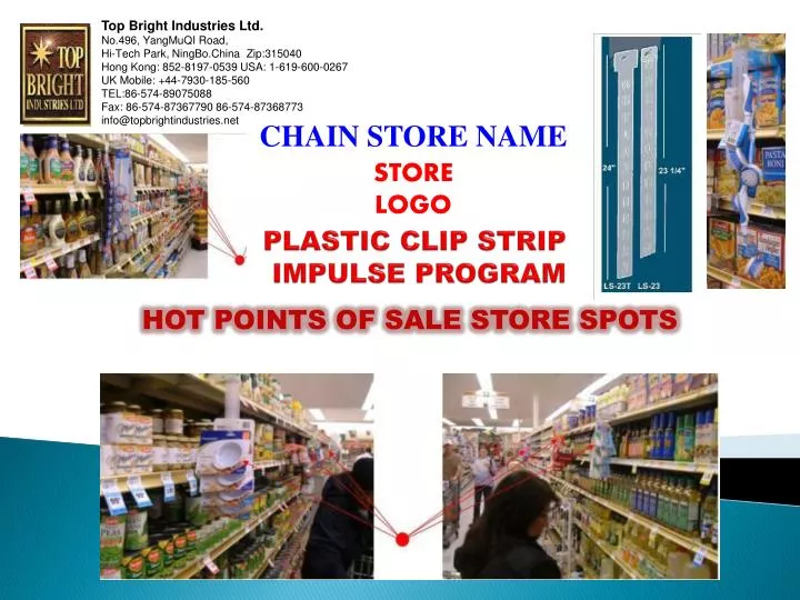 plastic clip strip impulse program
