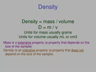 Density