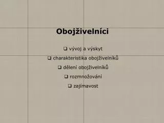 oboj iveln ci