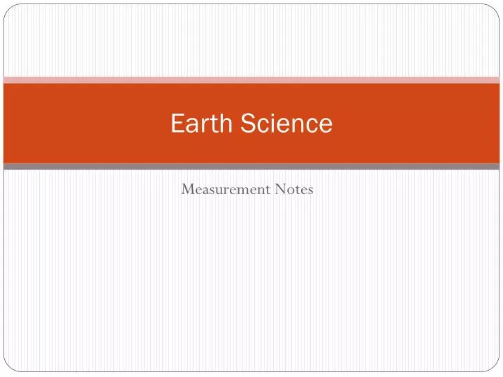 earth science