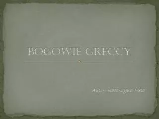 bogowie greccy