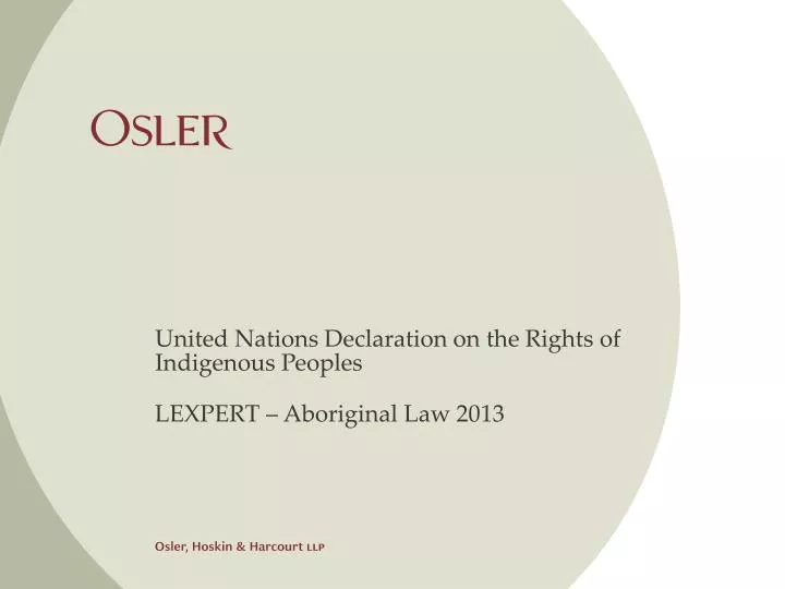 united nations declaration on the rights of indigenous peoples