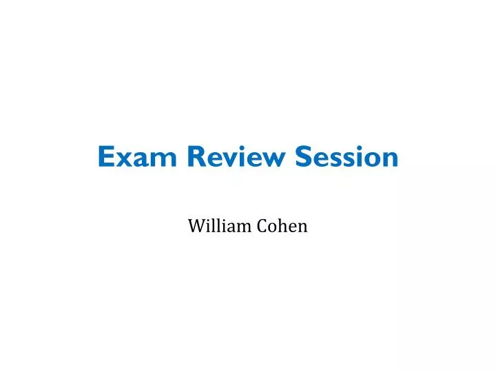 exam review session