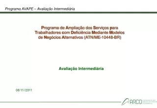 programa avape avalia o intermedi ria