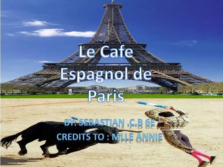 le cafe espagnol de paris