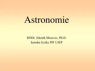 astronomie