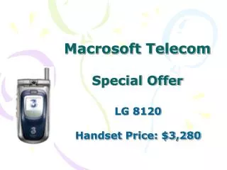 Macrosoft Telecom Special Offer