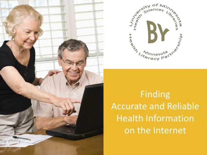 finding accurate and reliable health information on the internet