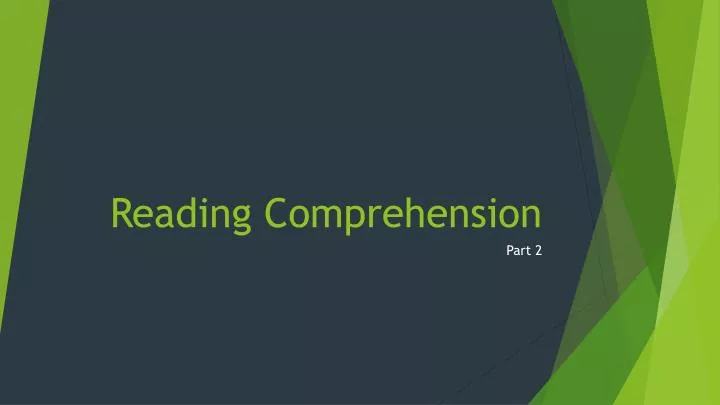 reading comprehension