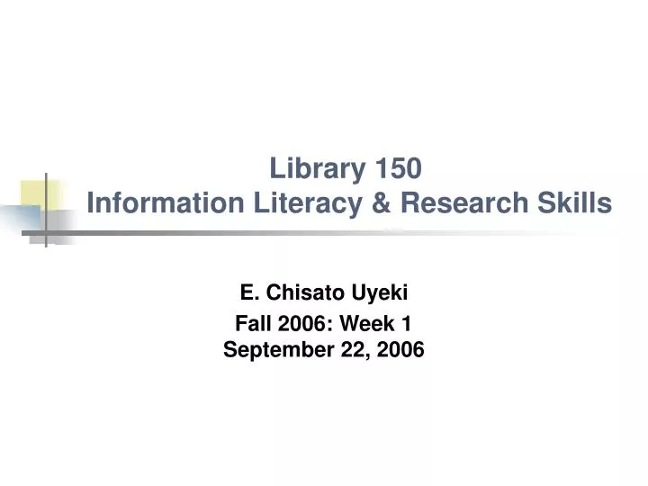 library 150 information literacy research skills