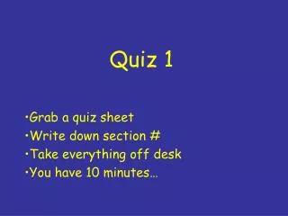 Quiz 1