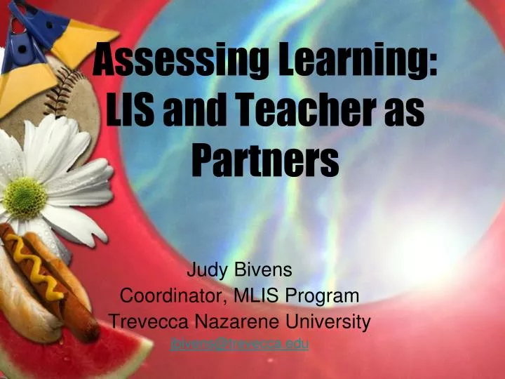 assessing learning lis and teacher as partners