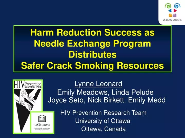harm reduction success as needle exchange program distributes safer crack smoking resources