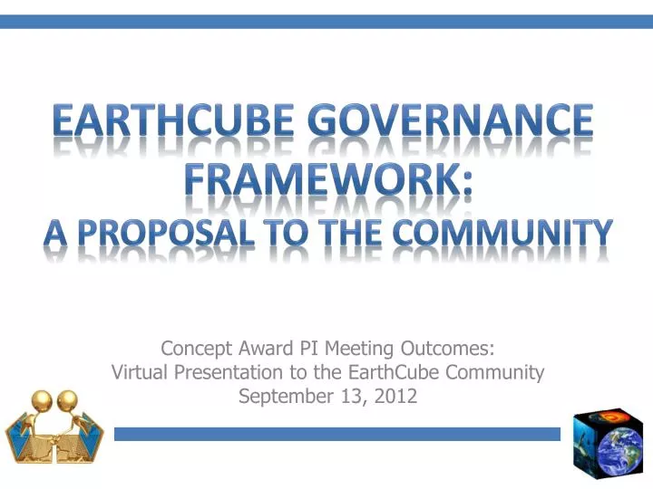 concept award pi meeting outcomes virtual presentation to the earthcube community september 13 2012