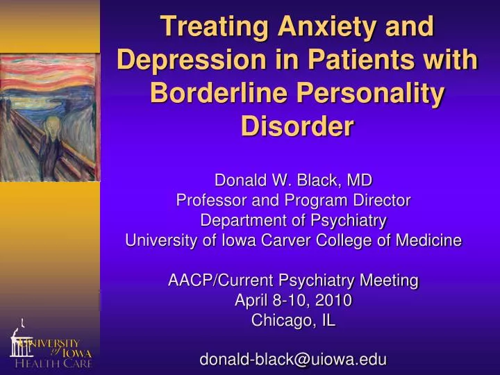 treating anxiety and depression in patients with borderline personality disorder