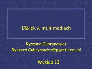 d wi k w multimediach