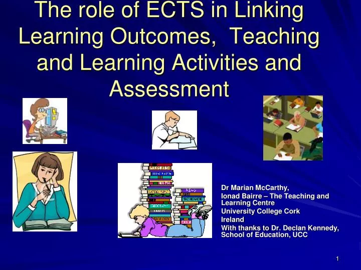the role of ects in linking learning outcomes teaching and learning activities and assessment