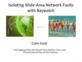 Isolating Wide-Area Network Faults with Baywatch