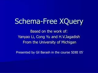 Schema-Free XQuery