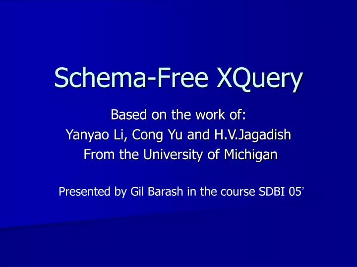 schema free xquery