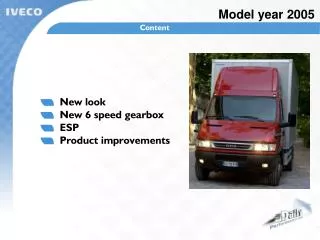 New look New 6 speed gearbox ESP Product improvements