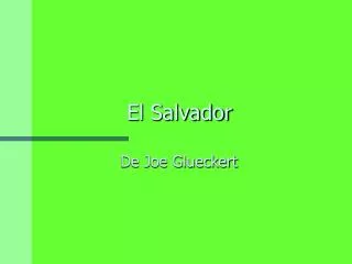 el salvador