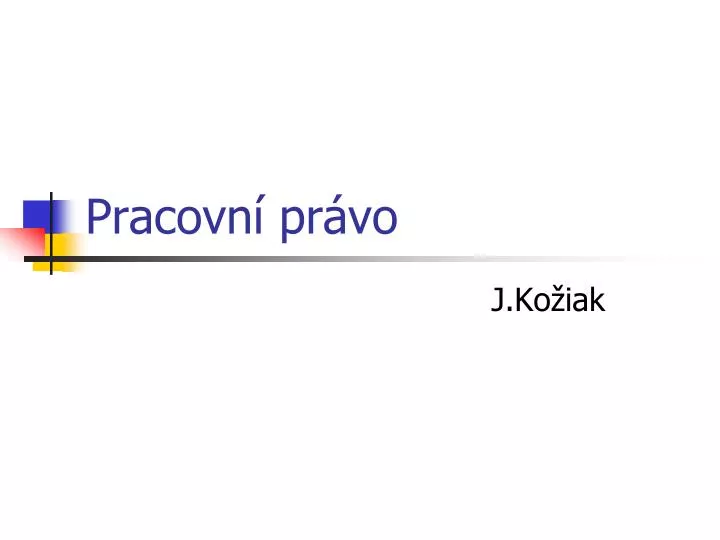 pracovn pr vo