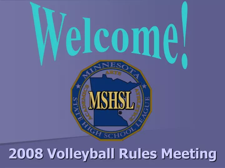 2008 volleyball rules meeting