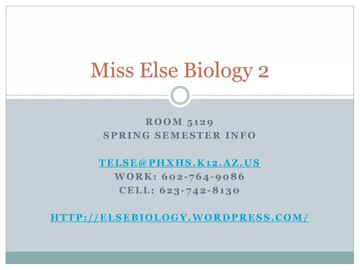 miss else biology 2