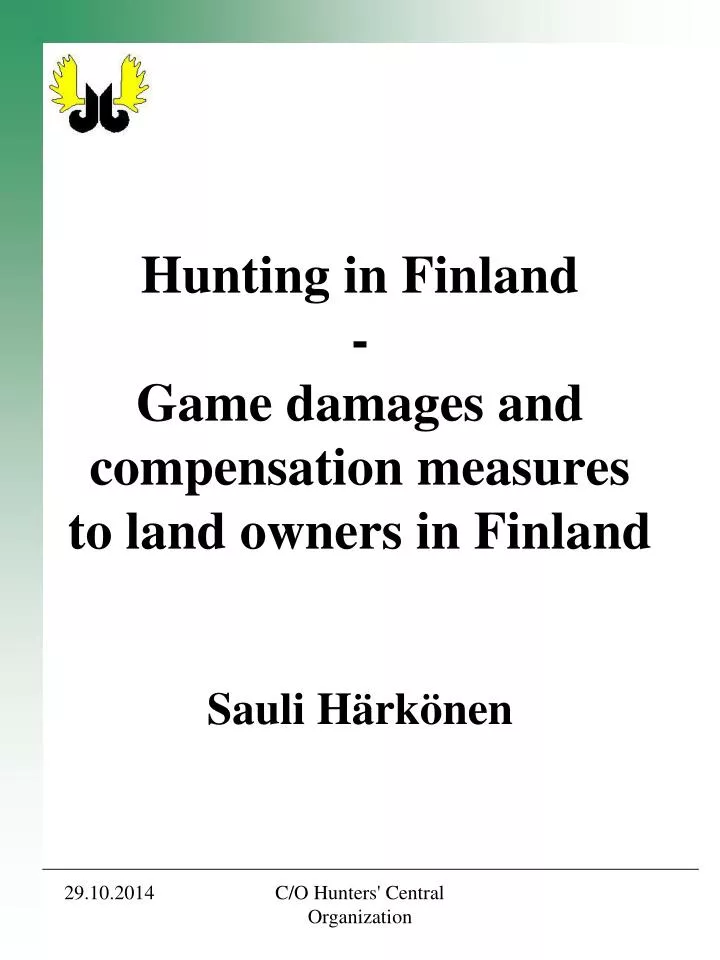 hunting in finland game damages and compensation measures to land owners in finland