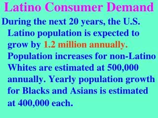 Latino Consumer Demand
