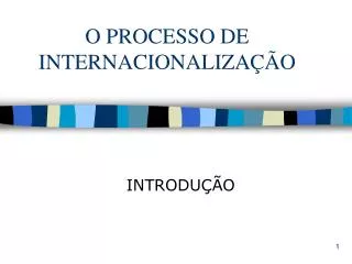 o processo de internacionaliza o