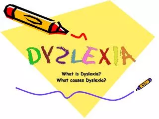 What is Dyslexia? What causes Dyslexia?