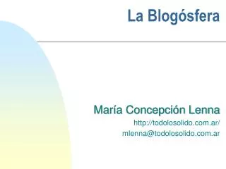 la blog sfera