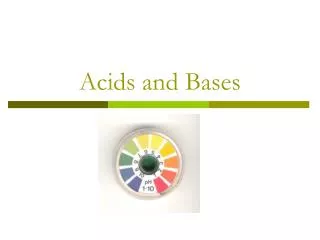 acids and bases