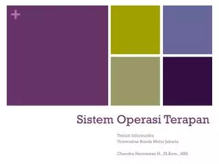 sistem operasi terapan