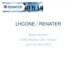LHCONE / RENATER - slide 1