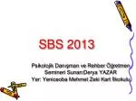 SBS 2013 - slide 1