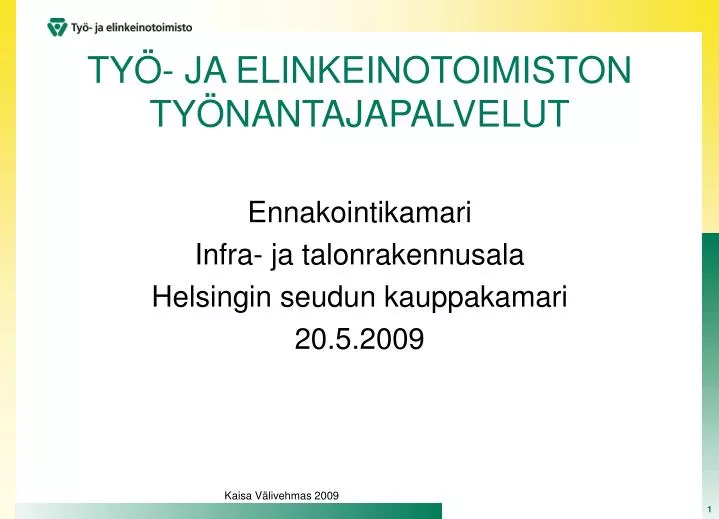 ty ja elinkeinotoimiston ty nantajapalvelut