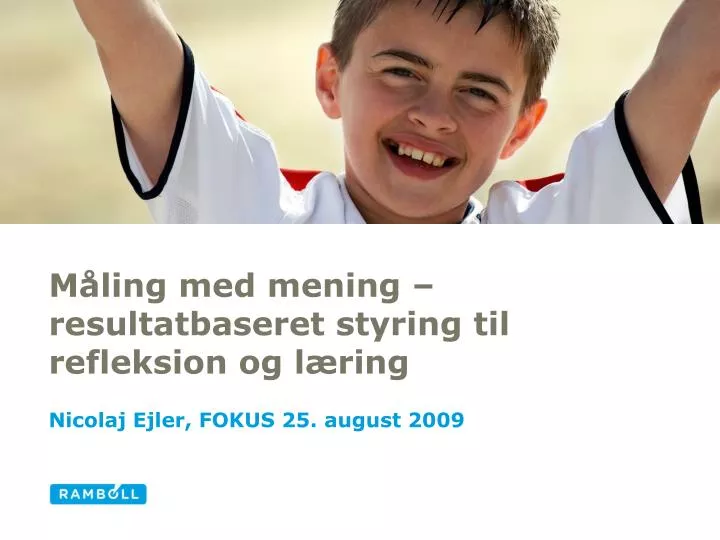 m ling med mening resultatbaseret styring til refleksion og l ring