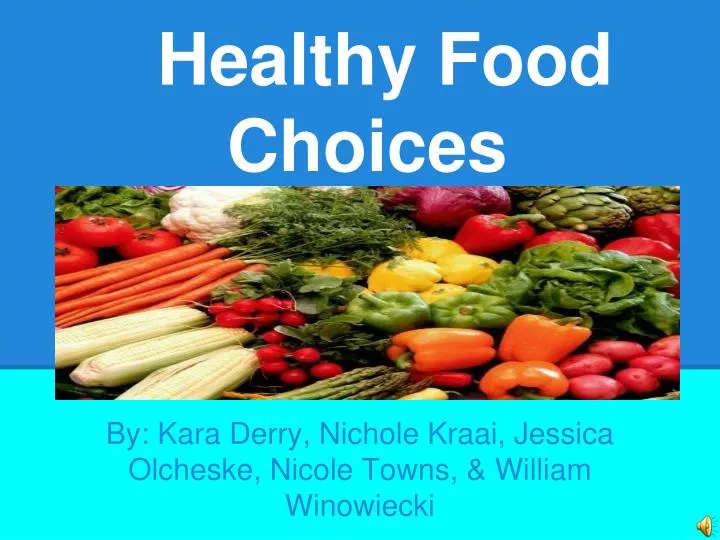 healthy food choices