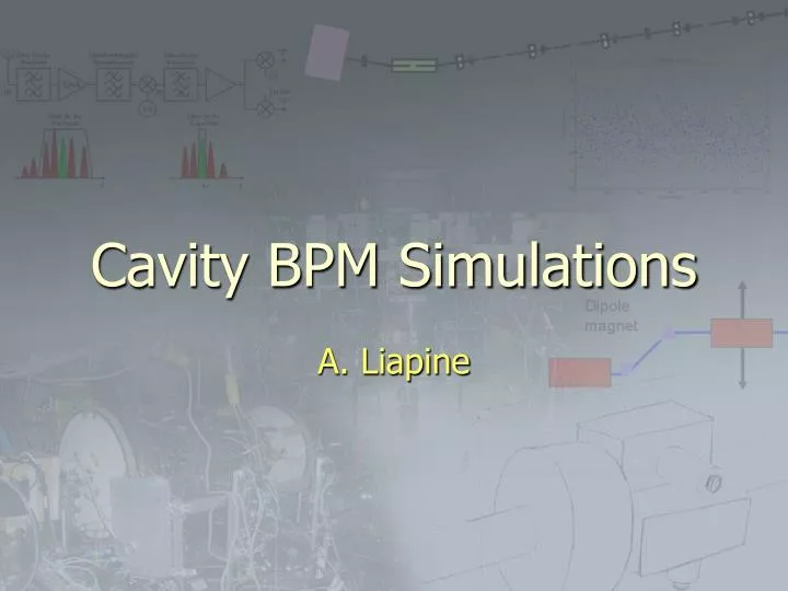 cavity bpm simulations