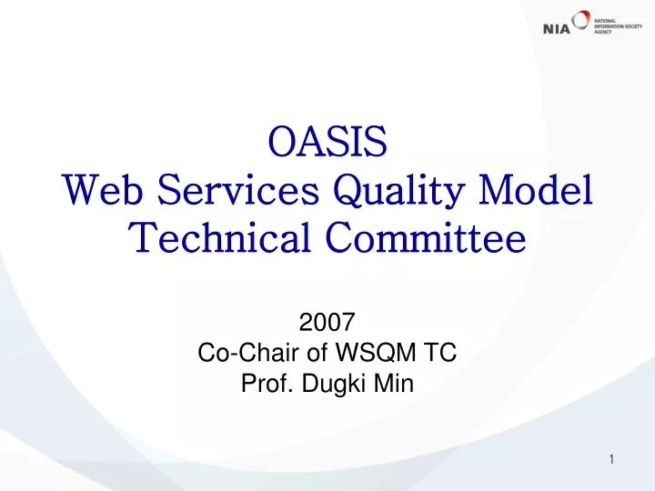 oasis web services quality model technical committee