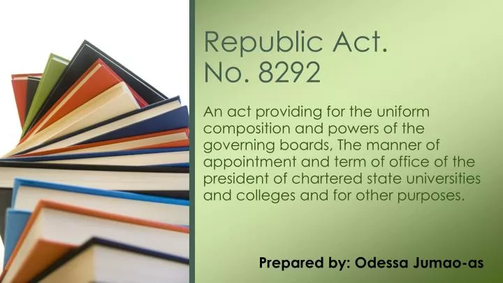 republic act no 8292