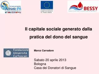 il capitale sociale generato dalla pratica del dono del sangue