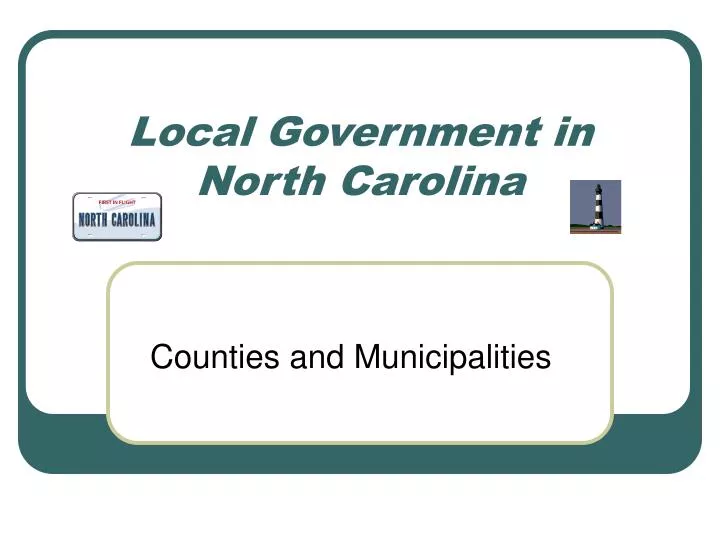 local government in north carolina