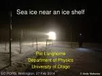 Sea ice near an ice shelf - slide 1