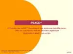 PEACE* - slide 1